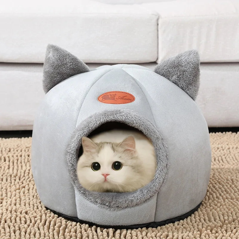 Novo conforto de sono profundo no inverno cama de gato iittle