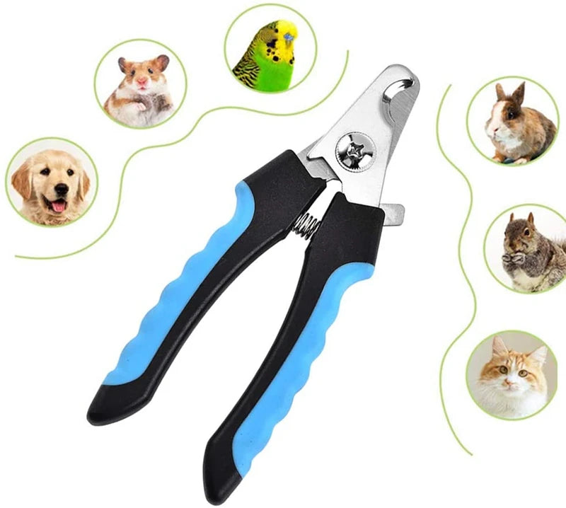 Cortador de unhas profissional para animais de estimação com guarda de segurança