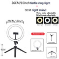 26 33cm luzes de vídeo luz regulável selfie led anel luz usb anel lâmpada iluminação com tripé suporte para fazer youtube ringlight
