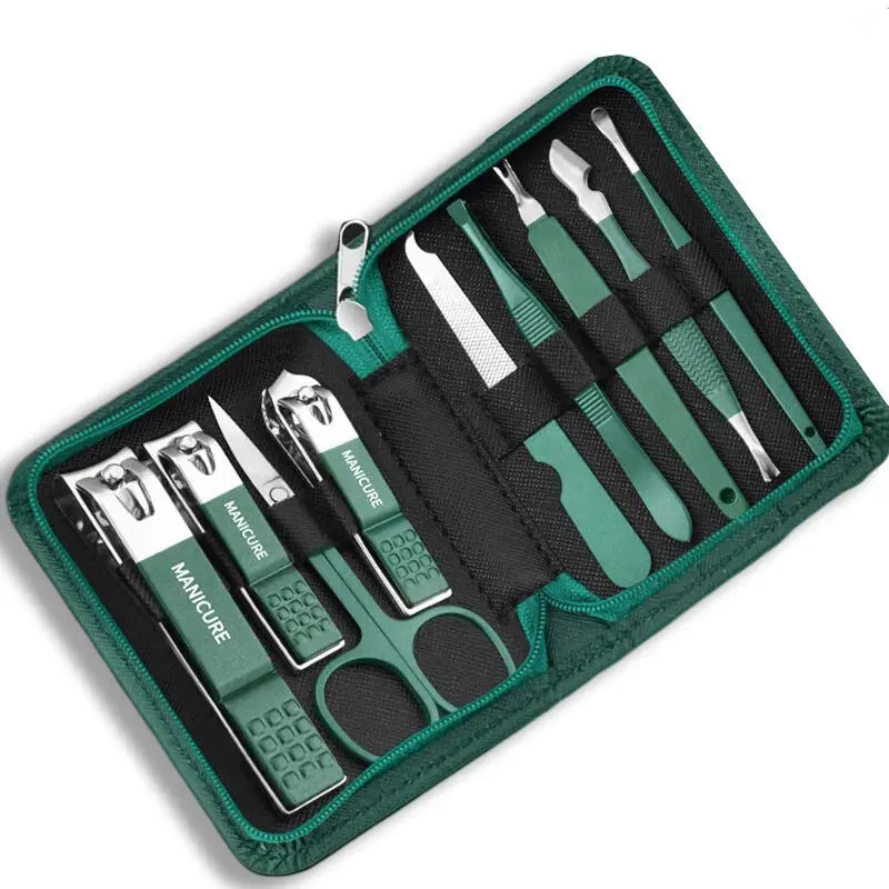 Kit profissional de cuidados com unhas com Conjunto de manicure e pedicure em aço inoxidável