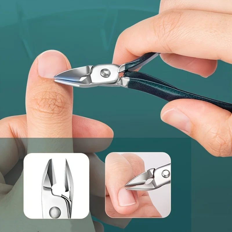 Kit profissional de cuidados com unhas com Conjunto de manicure e pedicure em aço inoxidável