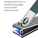 Ouriner 6-18 pçs conjuntos de manicure portátil kits de pedicure preto brilhante