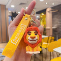 Novo anime disney chaveiro dos desenhos animados mickey mouse minnie lilo & ponto bonito boneca chaveiro ornamento pingente crianças brinquedos presentes