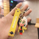 Novo anime disney chaveiro dos desenhos animados mickey mouse minnie lilo & ponto bonito boneca chaveiro ornamento pingente crianças brinquedos presentes