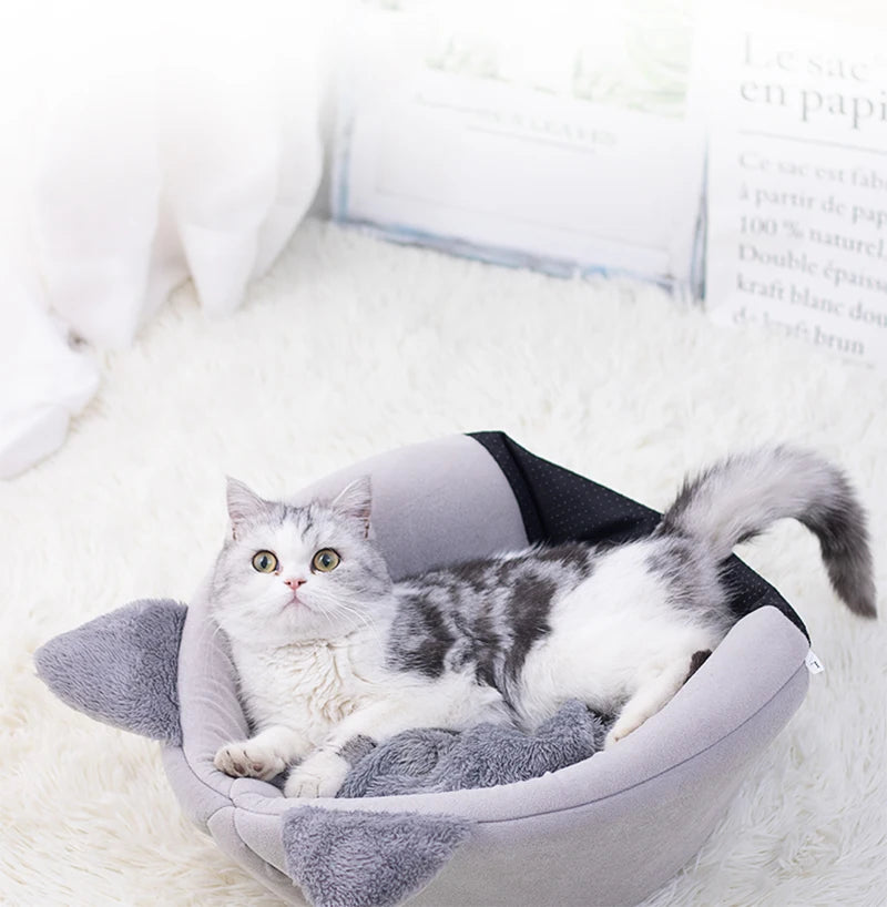 Novo conforto de sono profundo no inverno cama de gato iittle