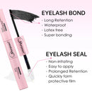 Diy kit de extensão de cílios cílios 200 peças clusters lash bond & seal