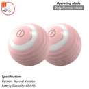 Brinquedo interativo de bola de gato, bola de rolamento automática com cauda