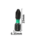 1pc 25-150mm pz2 chave de fenda magnética bits resistente longo poidriv chave de fenda bit 1/4 Polegada 6.35mm hex haste chave de fenda ferramenta de mão