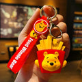 Novo anime disney chaveiro dos desenhos animados mickey mouse minnie lilo & ponto bonito boneca chaveiro ornamento pingente crianças brinquedos presentes