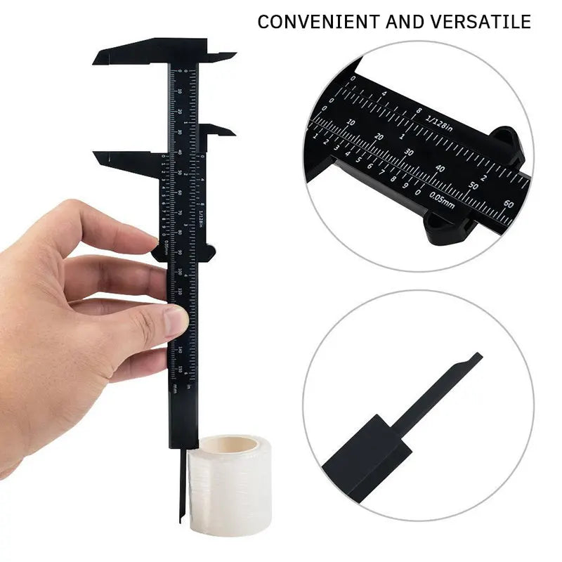 Paquimetro plástico vernier caliper display digital vernier régua 0 a 150mm ferramenta de medição