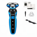 Zozen barbeador elétrico lavável recarregável máquina de barbear elétrica para homens corpo cabelo aparador de barba molhado-seco uso lavável
