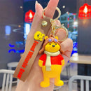 Novo anime disney chaveiro dos desenhos animados mickey mouse minnie lilo & ponto bonito boneca chaveiro ornamento pingente crianças brinquedos presentes