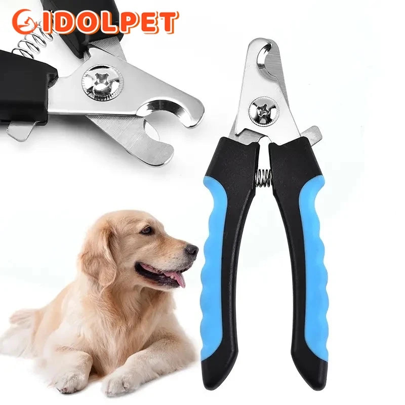 Cortador de unhas profissional para animais de estimação com guarda de segurança