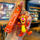 Novo anime disney chaveiro dos desenhos animados mickey mouse minnie lilo & ponto bonito boneca chaveiro ornamento pingente crianças brinquedos presentes