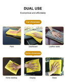 Seametal toalha de lavagem de carro de microfibra dupla face toalhas para lavagem de carro