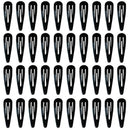 50 peças grampos de cabelo cor doce brilhante 2 polegadas sem deslizamento de metal