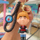 Novo anime disney chaveiro dos desenhos animados mickey mouse minnie lilo & ponto bonito boneca chaveiro ornamento pingente crianças brinquedos presentes