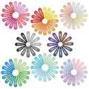 50 peças grampos de cabelo cor doce brilhante 2 polegadas sem deslizamento de metal