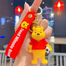 Novo anime disney chaveiro dos desenhos animados mickey mouse minnie lilo & ponto bonito boneca chaveiro ornamento pingente crianças brinquedos presentes