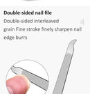 Ouriner 6-18 pçs conjuntos de manicure portátil kits de pedicure preto brilhante