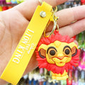 Novo anime disney chaveiro dos desenhos animados mickey mouse minnie lilo & ponto bonito boneca chaveiro ornamento pingente crianças brinquedos presentes