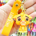 Novo anime disney chaveiro dos desenhos animados mickey mouse minnie lilo & ponto bonito boneca chaveiro ornamento pingente crianças brinquedos presentes