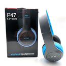 Bluetooth 5.0 Stereo P47 Headset, Jogo Desportivo Sem Fio, Série Dobrável, iPhone, Xiaomi
