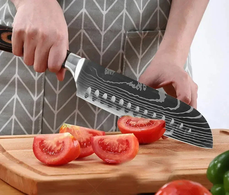 Damasco faca do chef facas de cozinha conjunto profissional desossa faca cutelo