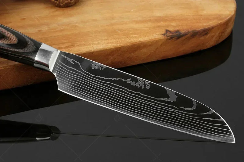 Damasco faca do chef facas de cozinha conjunto profissional desossa faca cutelo