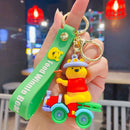 Novo anime disney chaveiro dos desenhos animados mickey mouse minnie lilo & ponto bonito boneca chaveiro ornamento pingente crianças brinquedos presentes