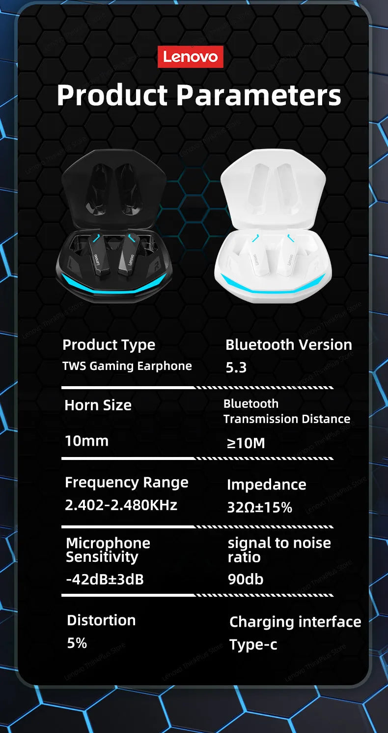 Escolha lenovo gm2 pro tws fones de ouvido sem fio fone de ouvido bluetooth 5.3 à prova dwaterproof água com microfone para xiaomi iphone