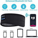 Fones De Ouvido Sem Fio Bluetooth, Esportes Dormir Headband, Fones De Ouvido Elásticos, Música Eye Mask, Headset