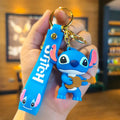 Novo anime disney chaveiro dos desenhos animados mickey mouse minnie lilo & ponto bonito boneca chaveiro ornamento pingente crianças brinquedos presentes