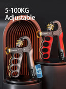 5-60kg/5-100kg força de aperto ginásio expansor de pulso fortalecedor de mão ajustável