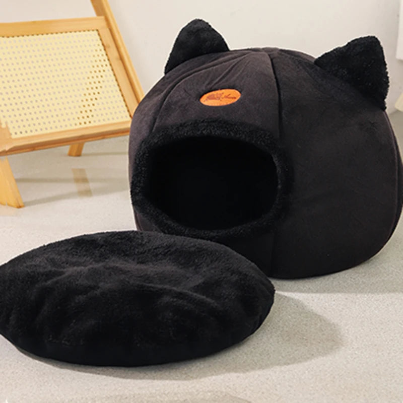 Novo conforto de sono profundo no inverno cama de gato iittle