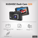 XUSHIDZ-HD Câmera Dash,DVR Veículo Automóvel, Gravador de Vídeo