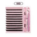 Diy kit de extensão de cílios cílios 200 peças clusters lash bond & seal
