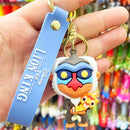 Novo anime disney chaveiro dos desenhos animados mickey mouse minnie lilo & ponto bonito boneca chaveiro ornamento pingente crianças brinquedos presentes