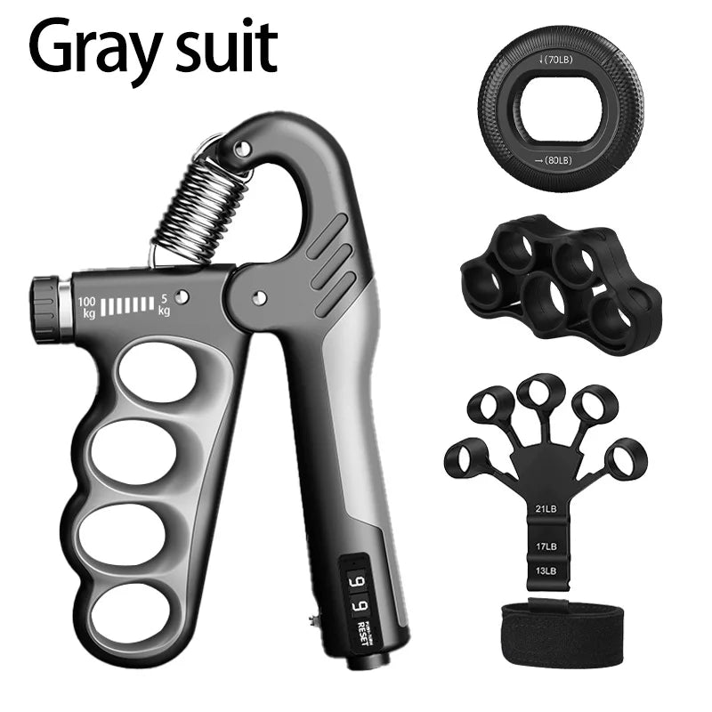 5-60kg/5-100kg força de aperto ginásio expansor de pulso fortalecedor de mão ajustável