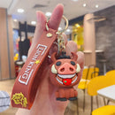 Novo anime disney chaveiro dos desenhos animados mickey mouse minnie lilo & ponto bonito boneca chaveiro ornamento pingente crianças brinquedos presentes