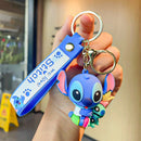 Novo anime disney chaveiro dos desenhos animados mickey mouse minnie lilo & ponto bonito boneca chaveiro ornamento pingente crianças brinquedos presentes