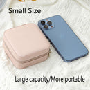 Caixa de armazenamento de camada única de couro clássico preto, branco puro rosa, moda, 1pc