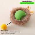 Brinquedo interativo de bola de gato, bola de rolamento automática com cauda