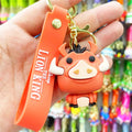 Novo anime disney chaveiro dos desenhos animados mickey mouse minnie lilo & ponto bonito boneca chaveiro ornamento pingente crianças brinquedos presentes