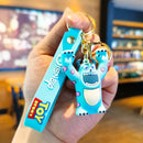 Novo anime disney chaveiro dos desenhos animados mickey mouse minnie lilo & ponto bonito boneca chaveiro ornamento pingente crianças brinquedos presentes