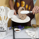 Rosa 18 pçs grau alimentício silicone cozinha panelas utensílios turner espátula colher de medição prático ferramenta cozinha conjunto