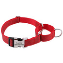 Coleira de cachorro de nylon personalizada, coleira reflexiva para cães, colar personalizado para animais de estimação com alça para cães pequenos, médios e grandes, pitbull