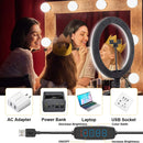 26 33cm luzes de vídeo luz regulável selfie led anel luz usb anel lâmpada iluminação com tripé suporte para fazer youtube ringlight