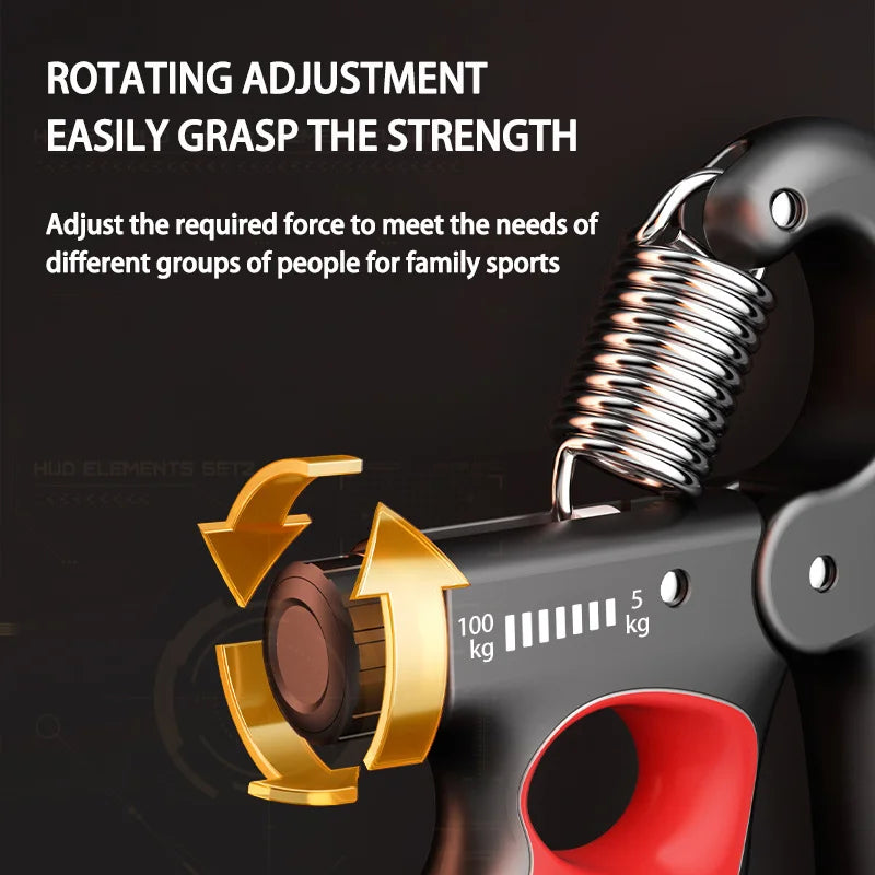 5-60kg/5-100kg força de aperto ginásio expansor de pulso fortalecedor de mão ajustável