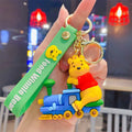 Novo anime disney chaveiro dos desenhos animados mickey mouse minnie lilo & ponto bonito boneca chaveiro ornamento pingente crianças brinquedos presentes
